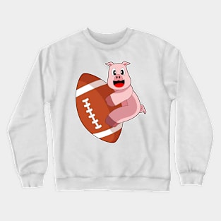 Pig American Football Crewneck Sweatshirt